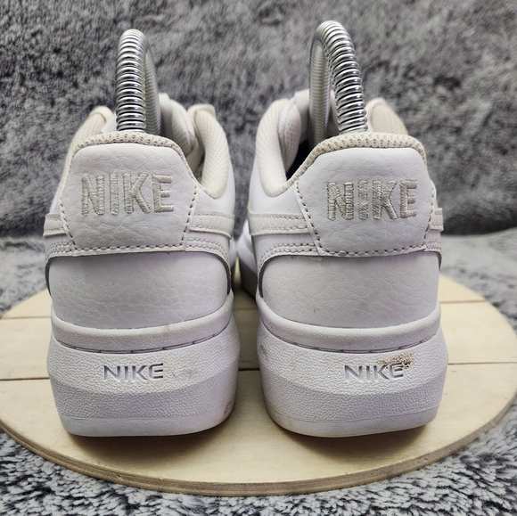 Nike Court Vision Alta Triple White Shoes Women's Size 7.5 - Picture 7 of 9